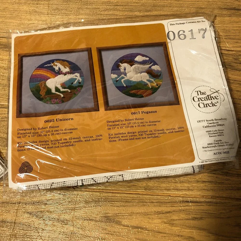Creative Circle Vintage Pegasus canvas and 100% Persian wool yarns